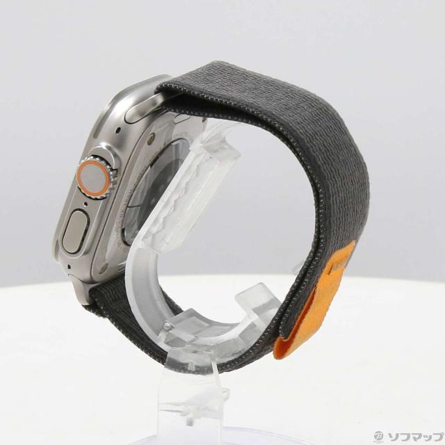 (中古)Apple Apple Watch Ultra GPS + Cellular 49mm チタニウムケース ブラック/グレイトレイルループ(349-ud)_1