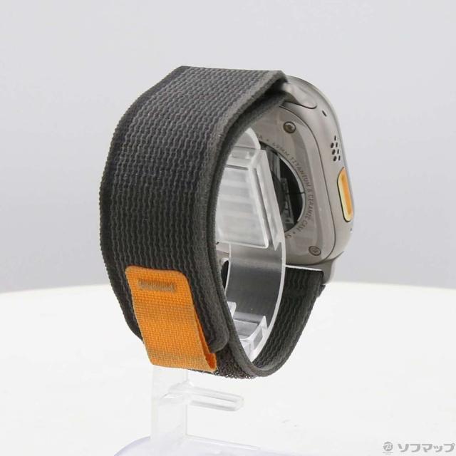 (中古)Apple Apple Watch Ultra GPS + Cellular 49mm チタニウムケース ブラック/グレイトレイルループ(349-ud)_2