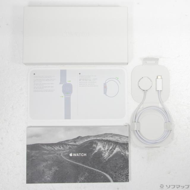 (中古)Apple Apple Watch Ultra GPS + Cellular 49mm チタニウムケース ブラック/グレイトレイルループ(349-ud)_4