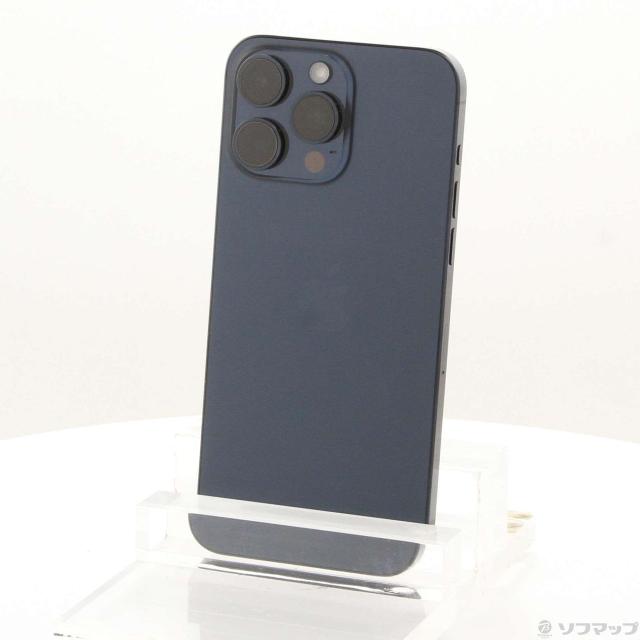 (中古)Apple iPhone15 Pro Max 512GB ブルーチタニウム MU6X3J/A SIMフリー(276-ud)