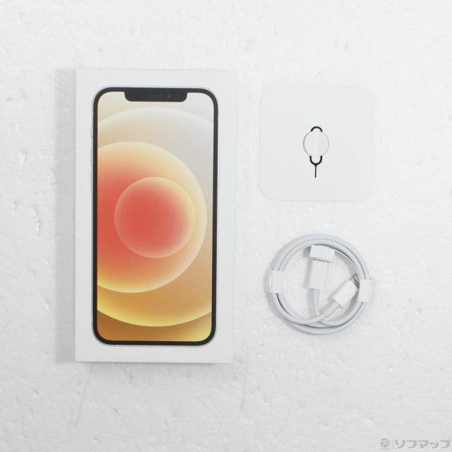 中古)Apple iPhone12 64GB ホワイト MGHP3J/A SIMフリー(368-ud