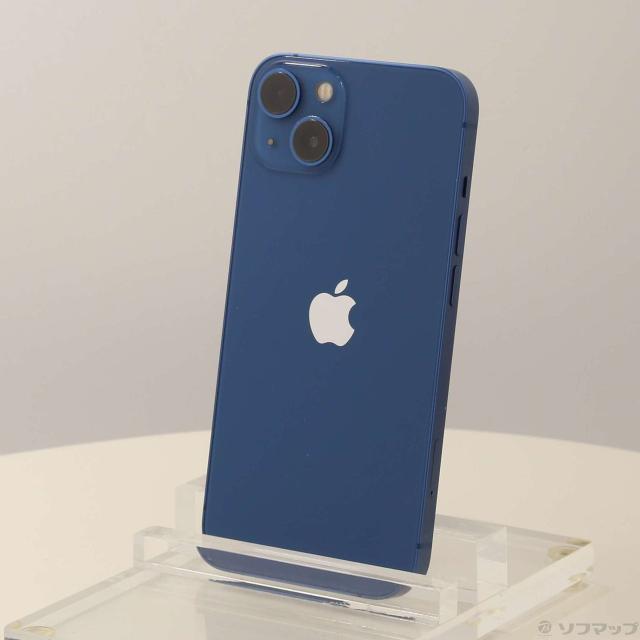 (中古)Apple iPhone13 128GB ブルー MLNG3J/A SIMフリー(305-ud)