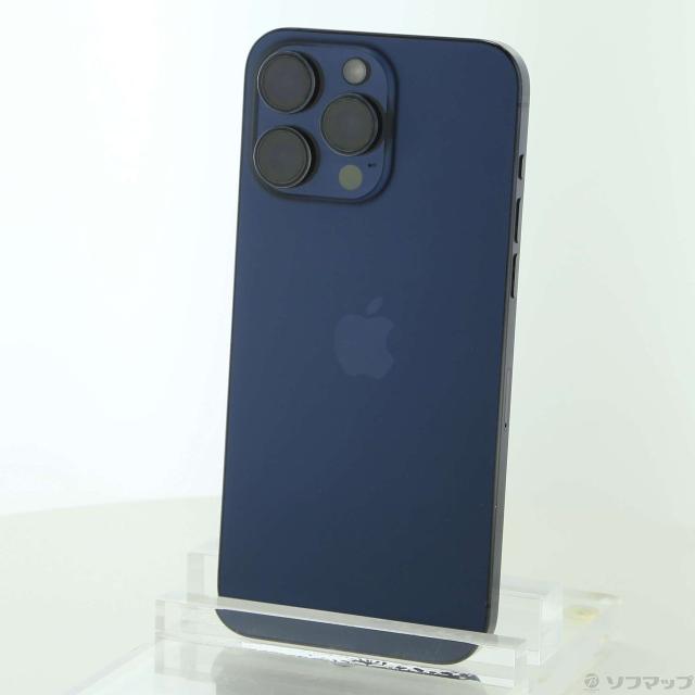 (中古)Apple iPhone15 Pro Max 256GB ブルーチタニウム MU6T3J/A SIMフリー(377-ud)