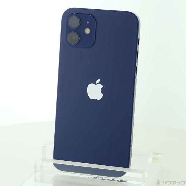 中古)Apple iPhone12 256GB ブルー MGJ33J/A SIMフリー(276-ud)