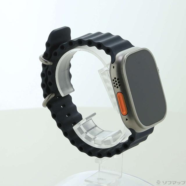 (中古)Apple Apple Watch Ultra GPS + Cellular 49mm チタニウムケース ミッドナイトオーシャンバンド(377-ud)_3
