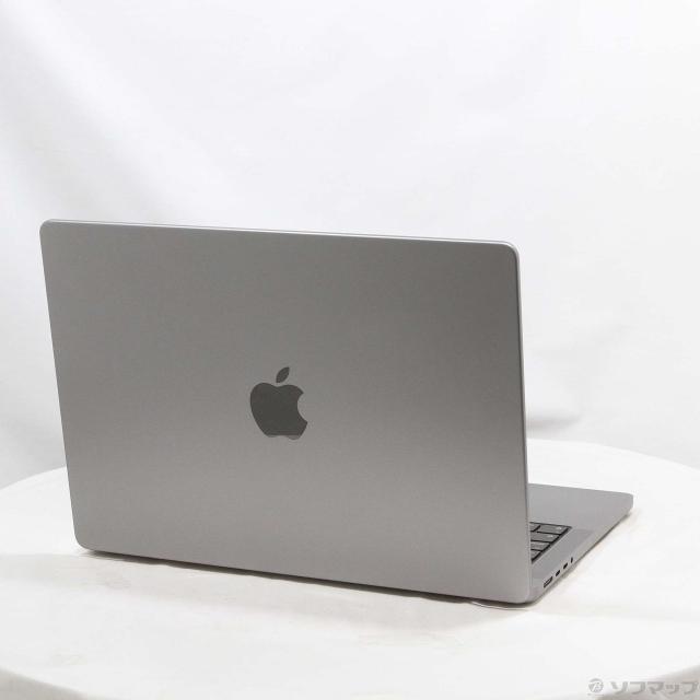 (中古)MacBook Pro 14.2-inch Late-2021 MKGP3J/A M1 Pro 8コアCPU_14コアGPU 16GB SSD512GB スペースグレイ (15.3 Sequoia)(348-ud)