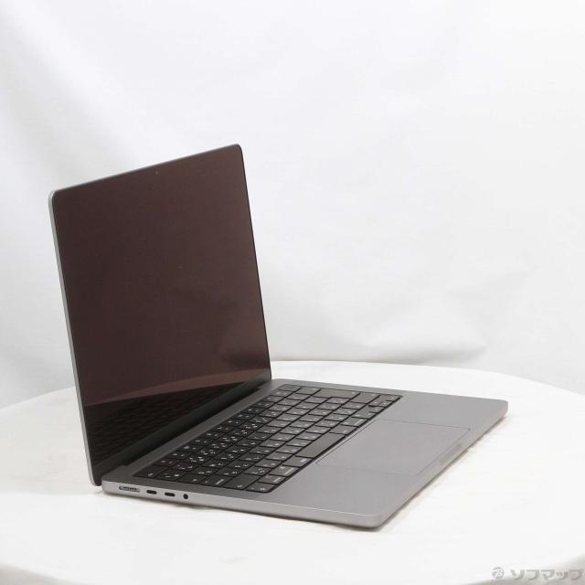 (中古)MacBook Pro 14.2-inch Late-2021 MKGP3J/A M1 Pro 8コアCPU_14コアGPU 16GB SSD512GB スペースグレイ (15.3 Sequoia)(348-ud)