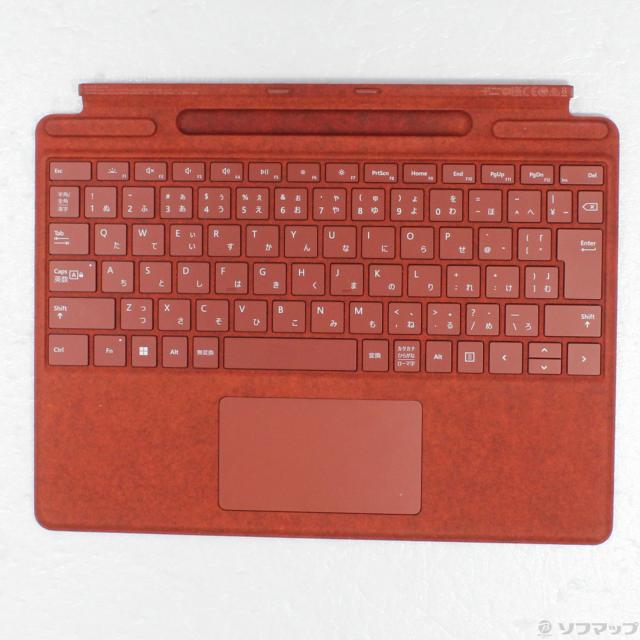 (中古)Microsoft Surface Pro スリム ペン2付き Signature キーボード ポピーレッド 8X6-00039(262-ud)