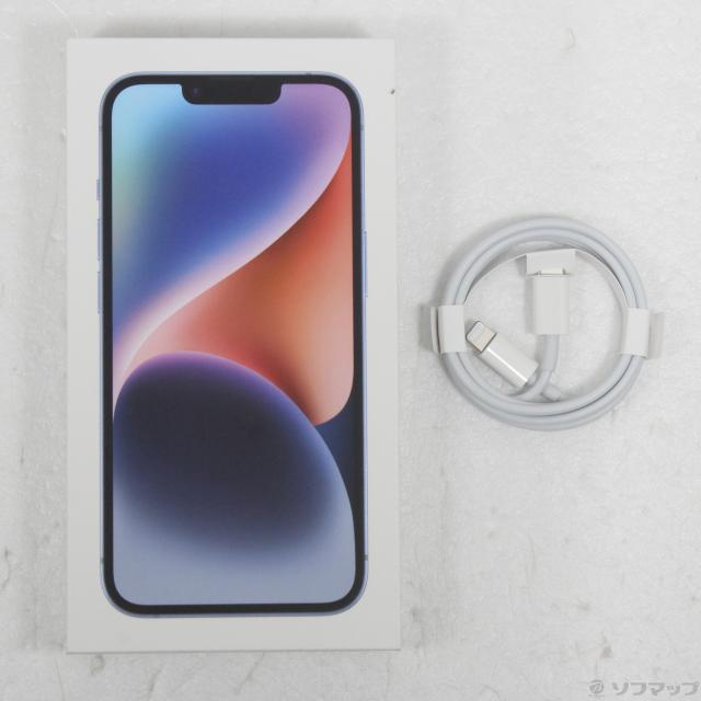 (中古)Apple iPhone14 128GB ブルー MPVJ3J/A SIMフリー(344-ud)