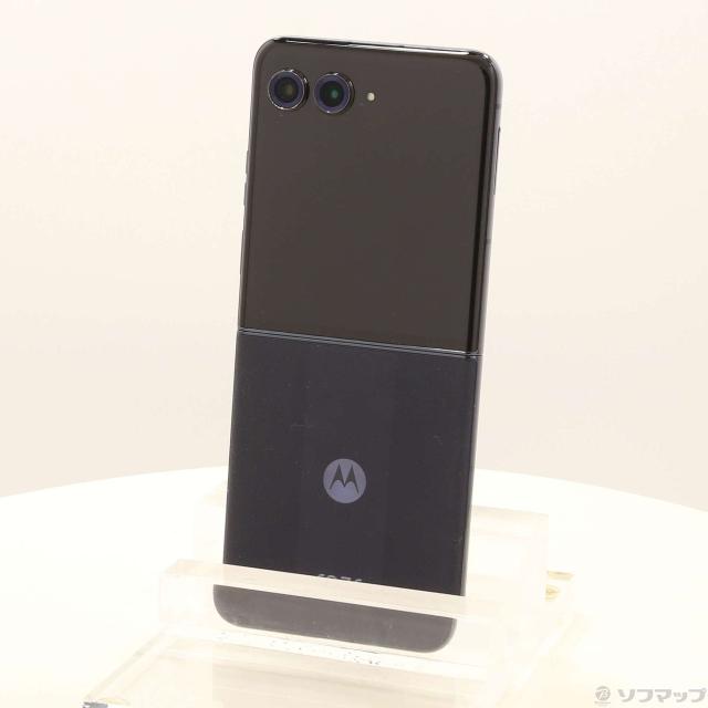 (中古)Motorola motorola razr 50 ultra 512GB ミッドナイトブルー PB410000JP SIMフリー(344-ud)