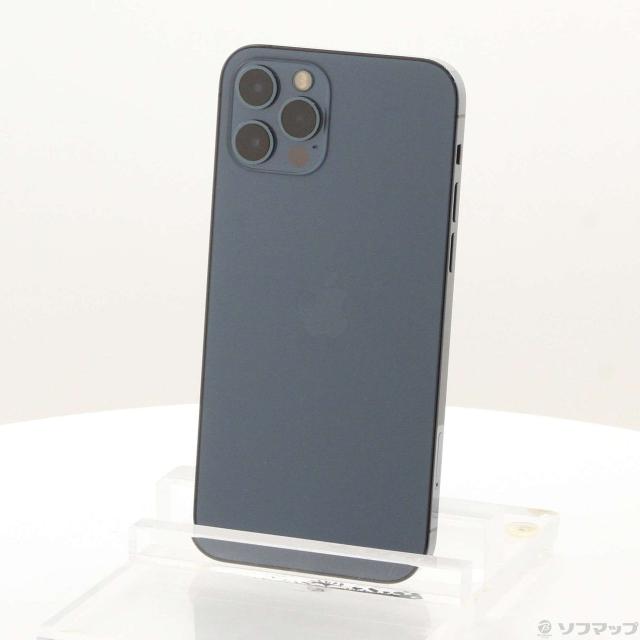 (中古)Apple iPhone12 Pro 128GB パシフィックブルー MGM83J/A SIMフリー(348-ud)