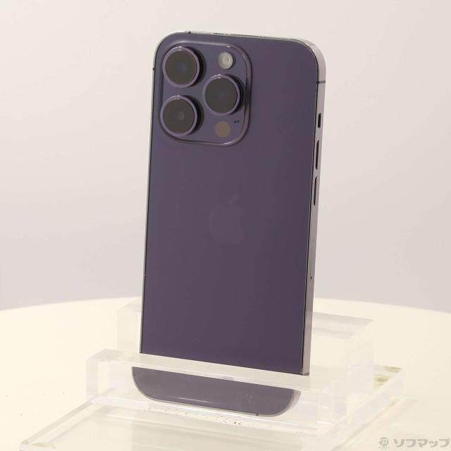(中古)Apple iPhone14 Pro 256GB ディープパープル MQ1E3J/A SIMフリー(295-ud)