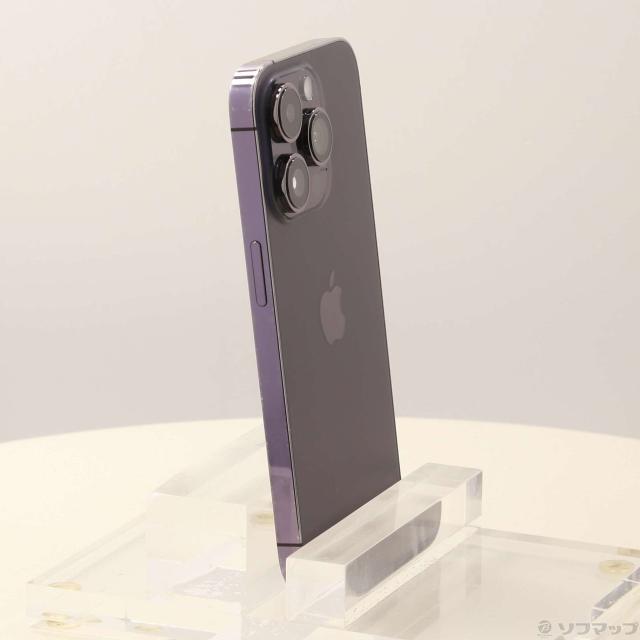 (中古)Apple iPhone14 Pro 256GB ディープパープル MQ1E3J/A SIMフリー(295-ud)