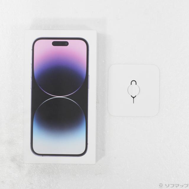 (中古)Apple iPhone14 Pro 256GB ディープパープル MQ1E3J/A SIMフリー(295-ud)