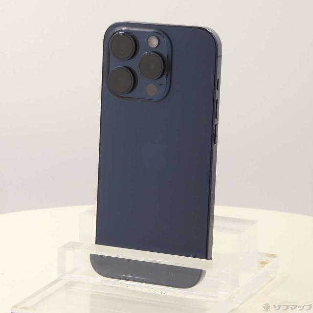 (中古)Apple iPhone15 Pro 512GB ブルーチタニウム MTUL3J/A SIMフリー(295-ud)