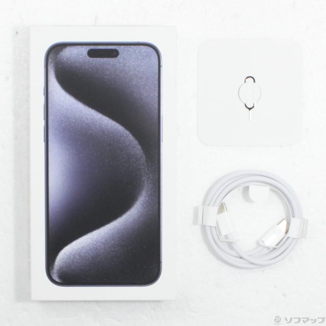 (中古)Apple iPhone15 Pro Max 256GB ブルーチタニウム MU6T3J/A SIMフリー(269-ud)