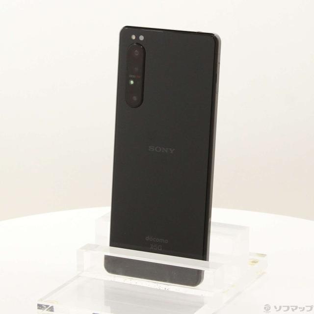 (中古)SONY Xperia 1 II 128GB ブラック SO-51A docomoロック解除SIMフリー(368-ud)
