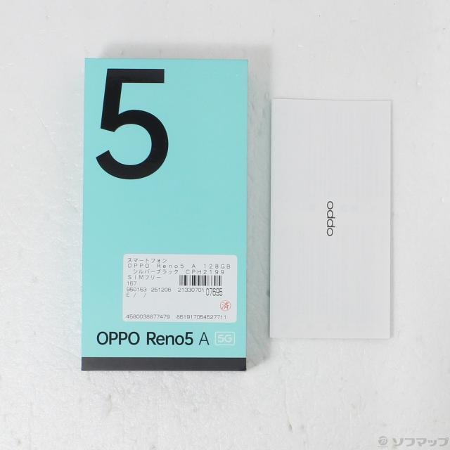 (中古)OPPO OPPO Reno5 A 128GB シルバーブラック CPH2199 SIMフリー(295-ud)_4