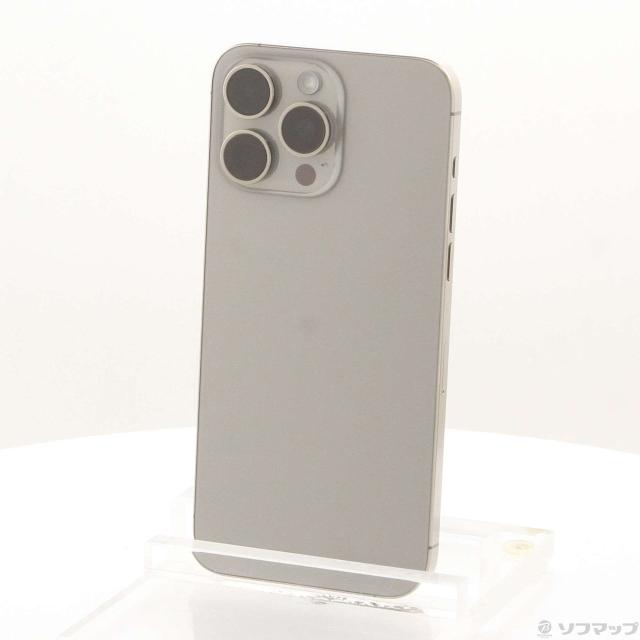 (中古)Apple iPhone15 Pro Max 256GB ナチュラルチタニウム MU6R3J/A SIMフリー(269-ud)