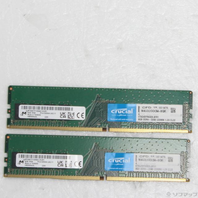 (中古)CFD W4U3200CM-8GR 16GB 8GB×2枚組(344-ud)