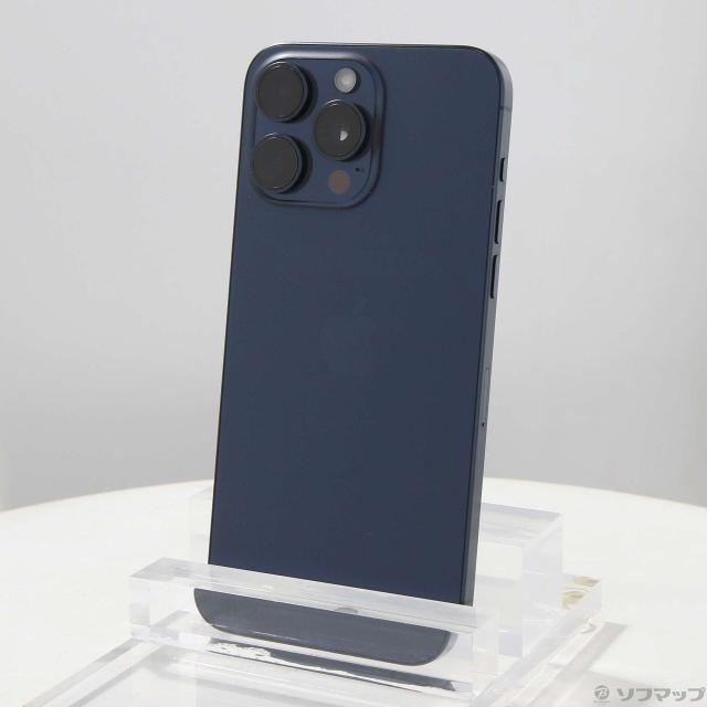 (中古)Apple iPhone15 Pro Max 256GB ブルーチタニウム MU6T3J/A SIMフリー(377-ud)