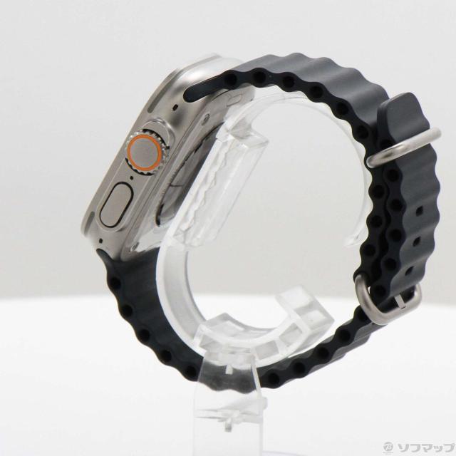 (中古)Apple Apple Watch Ultra GPS + Cellular 49mm チタニウムケース ミッドナイトオーシャンバンド(352-ud)_1