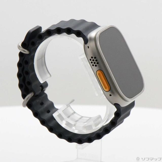 (中古)Apple Apple Watch Ultra GPS + Cellular 49mm チタニウムケース ミッドナイトオーシャンバンド(352-ud)_3
