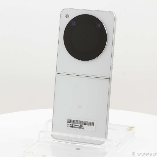 (中古)ZTE Libero Flip 128GB ホワイト YMLIBFLIP Y!mobile SIMフリー(198-ud)