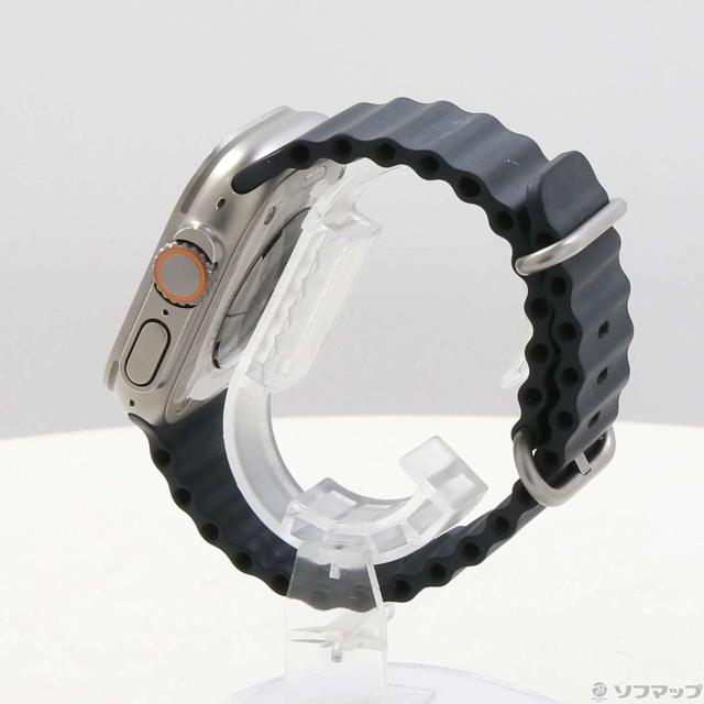 (中古)Apple Apple Watch Ultra GPS + Cellular 49mm チタニウムケース ミッドナイトオーシャンバンド(377-ud)_1