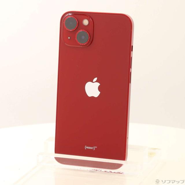 (中古)Apple iPhone13 128GB プロダクトレッド MLNF3J/A SIMフリー(258-ud)