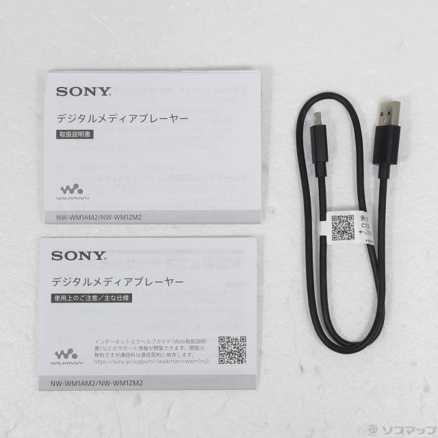 (中古)SONY WALKMAN WM1AM2 メモリ128GB+microSD ブラック NW-WM1AM2(349-ud)_4