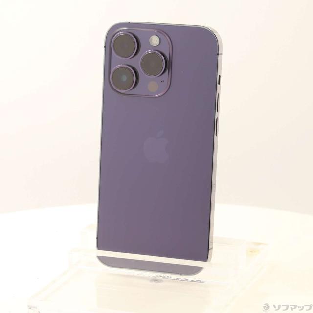 中古)Apple iPhone14 Pro 128GB ディープパープル MQ0F3J/A SIMフリー