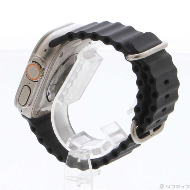 (中古)Apple Apple Watch Ultra GPS + Cellular 49mm チタニウムケース ミッドナイトオーシャンバンド(344-ud)_1