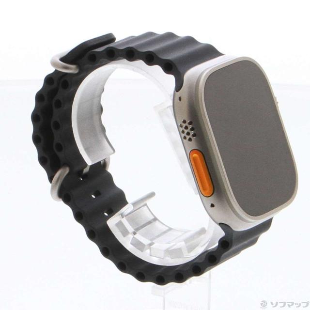 (中古)Apple Apple Watch Ultra GPS + Cellular 49mm チタニウムケース ミッドナイトオーシャンバンド(344-ud)_3