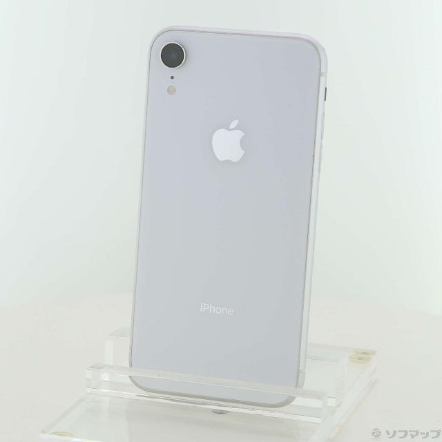 (中古)Apple iPhoneXR 64GB ホワイト MT032J/A SIMフリー(344-ud)
