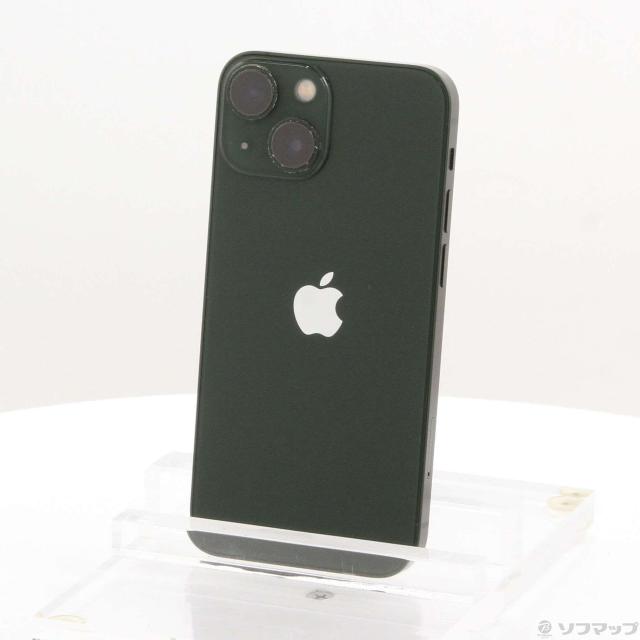 (中古)Apple iPhone13 mini 256GB グリーン MNFD3J/A SIMフリー(251-ud)