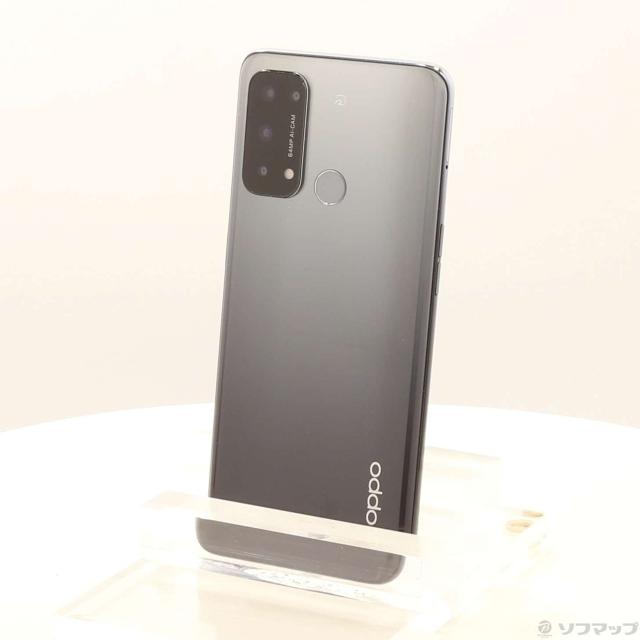 (中古)ワイモバイル OPPO Reno5 A 128GB シルバーブラック A101OP Y!mobile SIMフリー (ネットワーク利用制限▲)(258-ud)