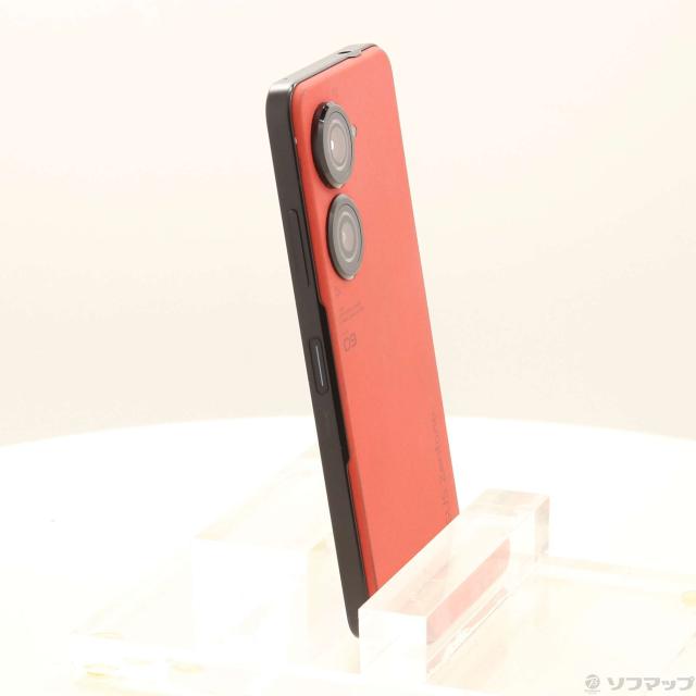 中古)ASUS Zenfone 9 128GB サンセットレッド ZF9-RD8S128 SIMフリー 