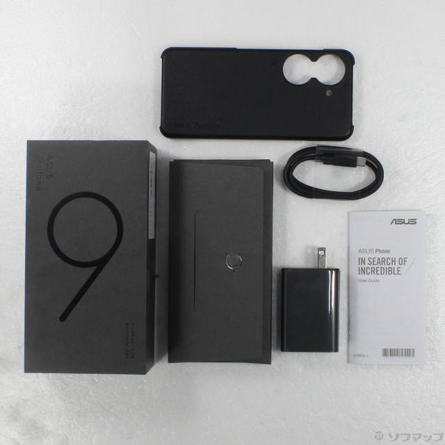 中古)ASUS Zenfone 9 128GB サンセットレッド ZF9-RD8S128 SIMフリー 