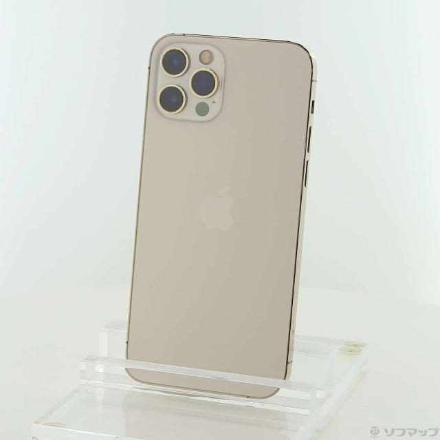 (中古)Apple iPhone12 Pro 256GB ゴールド MGMC3J/A SIMフリー(297-ud)