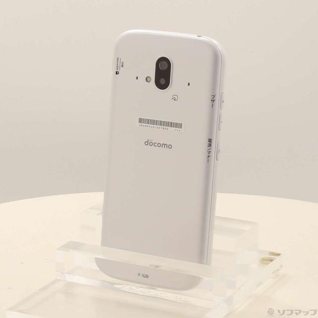 (中古)FCNT らくらくスマートフォン 64GB ホワイト F-52B docomo SIMフリー(258-ud)