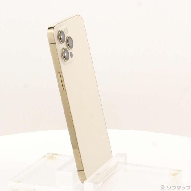 (中古)Apple iPhone12 Pro Max 256GB ゴールド MGD13J/A SIMフリー(371-ud)