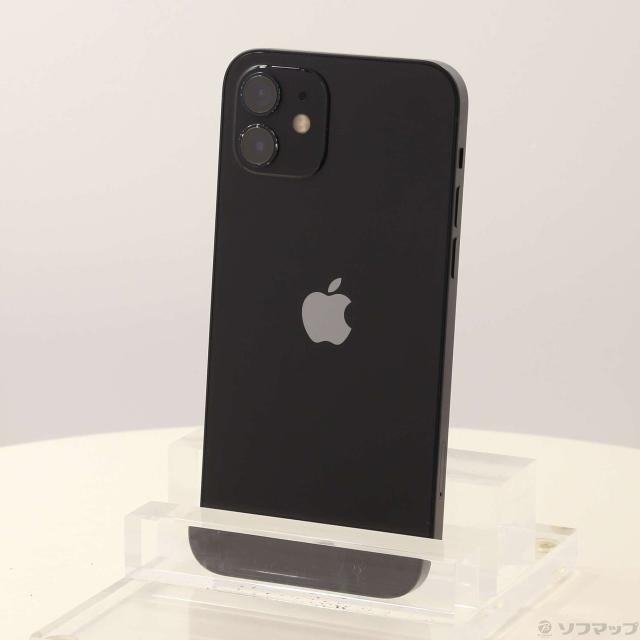 (中古)Apple iPhone12 64GB ブラック MGHN3J/A SIMフリー(305-ud)