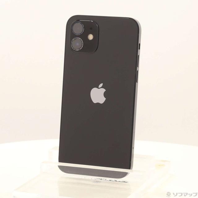 (中古)Apple iPhone12 64GB ブラック MGHN3J/A SIMフリー(295-ud)