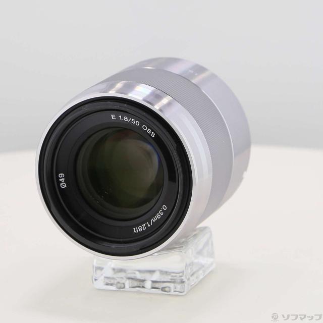 (中古)SONY E 50mm F1.8 OSS SEL50F18 Eレンズ/シルバー(344-ud)