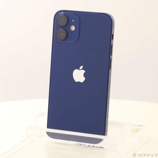 (中古)Apple iPhone12 mini 256GB ブルー MGDV3J/A SIMフリー(196-ud)