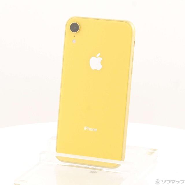 (中古)Apple iPhoneXR 64GB イエロー MT082J/A SIMフリー(368-ud)