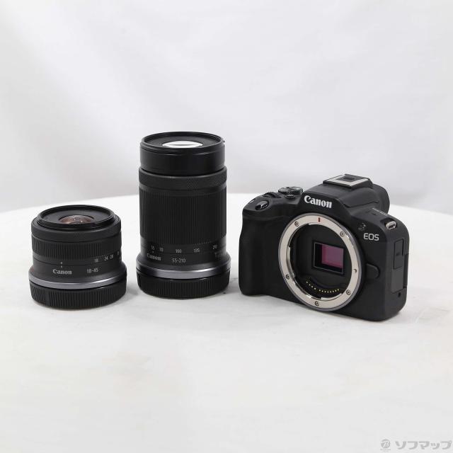 中古)Canon EOS R50 ダブルズームキット ブラック(258-ud)【公式通販】