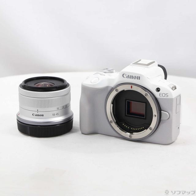 中古)Canon EOS R50 RF-S18-45 IS STM レンズキット ホワイト 中古)Canon EOS R50 RF-S18-45 IS STM レンズキット ホワイト