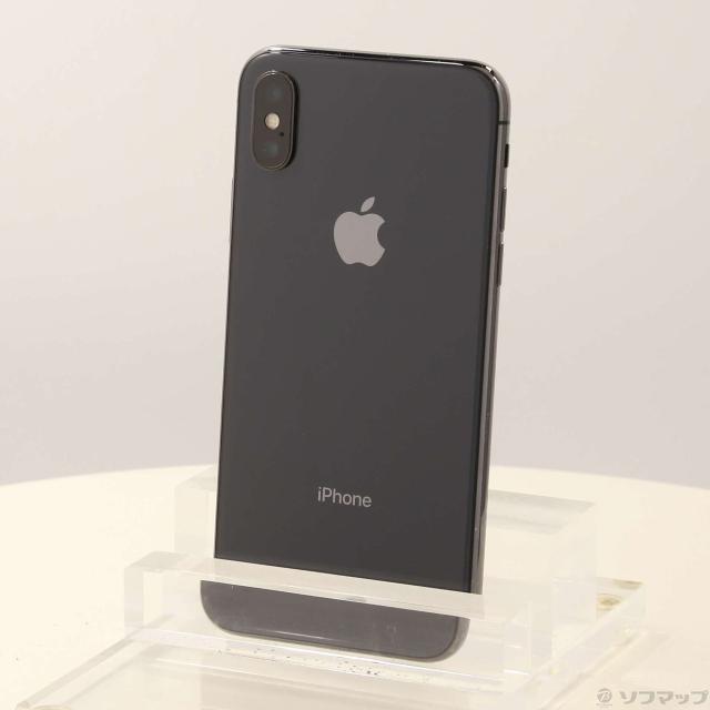 (中古)Apple iPhoneX 64GB スペースグレイ MQAX2J/A SIMフリー(247-ud)